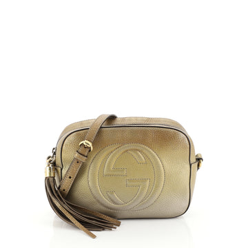 Gucci Soho Disco Crossbody Bag Leather Small Gold 449362