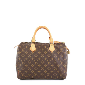 Louis Vuitton Speedy Handbag Monogram Canvas 30 Brown 449411