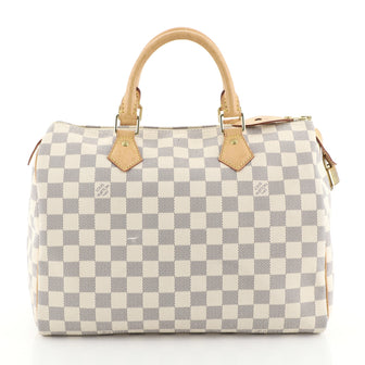Louis Vuitton Speedy Handbag Damier 30 White 449421