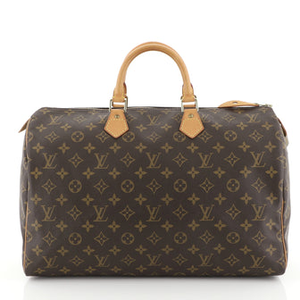 Louis Vuitton Speedy Handbag Monogram Canvas 40 Brown 449431