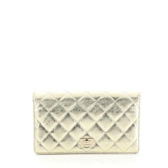 Chanel Reissue Bifold Wallet Quilted Aged Calfskin Long Metallic 44947...