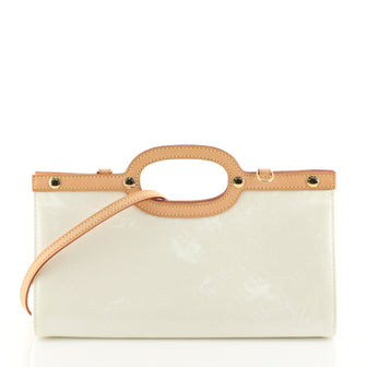 Louis Vuitton Roxbury Drive Handbag Monogram Vernis White 449501