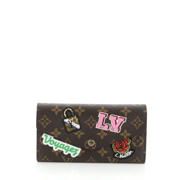 Louis Vuitton Sarah Wallet NM Limited Edition Patches Monogram Canvas  Brown 4500344