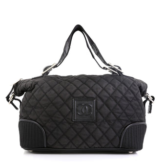 Chanel Sport Line Weekender Bag Quilted Canvas Large