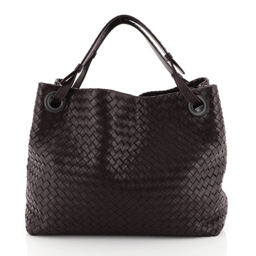 Bottega Veneta Bella Tote Intrecciato Nappa Large Purple 450411