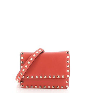 Valentino Rockstud Flap Crossbody Bag Leather Small