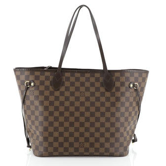 Louis Vuitton Neverfull NM Tote Damier MM Brown 450456