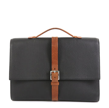 Hermes Etriviere II Briefcase Fjord 38 Brown 45111101
