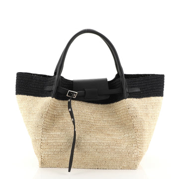 Celine Big Bag Raffia Medium Black 45111102