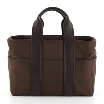 Hermes Acapulco Tote Nylon and Leather PM Brown 45111110