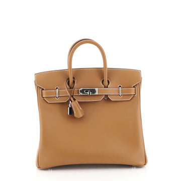 Hermes HAC Birkin Bag Brown Epsom with Palladium Hardware 28 Brown 45111115