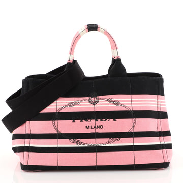 Prada Canapa Convertible Tote Canvas Large Pink 4511114