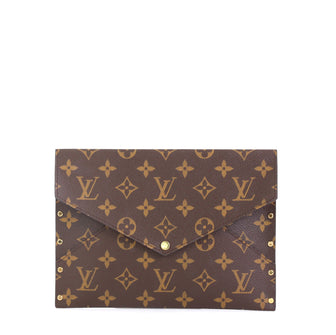 Louis Vuitton Rivets Envelope Monogram Canvas Brown 4511129