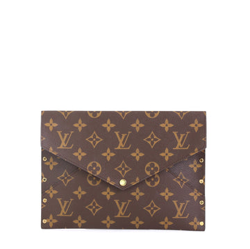 Louis Vuitton Rivets Envelope Monogram Canvas Brown 4511129