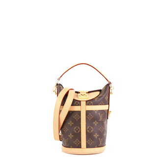 Louis Vuitton Duffle Handbag Monogram Canvas Brown 451113