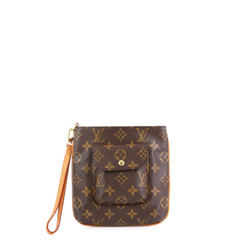 Louis Vuitton Partition Wristlet Clutch Monogram Canvas Brown 4511164