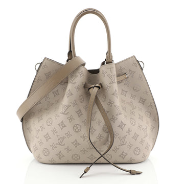 Louis Vuitton Girolata Handbag Mahina Leather Gray 451131