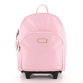 Gucci Kid's Trolley Backpack GG Coated Canvas Pink 451372