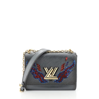 Louis Vuitton Twist Handbag Epi Leather with Sequins MM