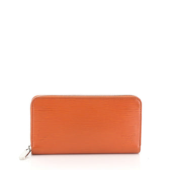 Louis Vuitton Zippy Wallet Epi Leather Orange 451461