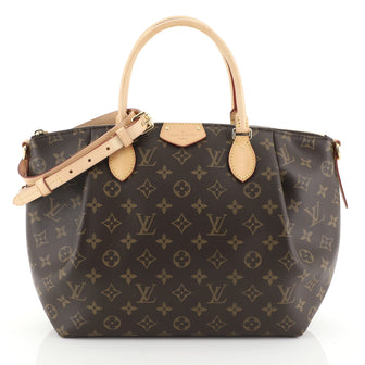 Louis Vuitton Turenne Handbag Monogram Canvas MM Brown 451552