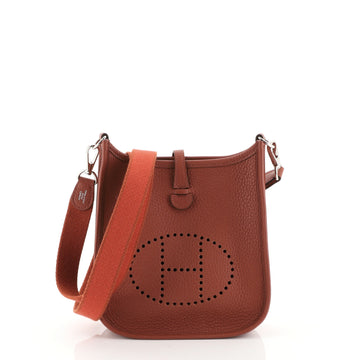 Hermes Evelyne Crossbody Gen III Clemence TPM Red 451562