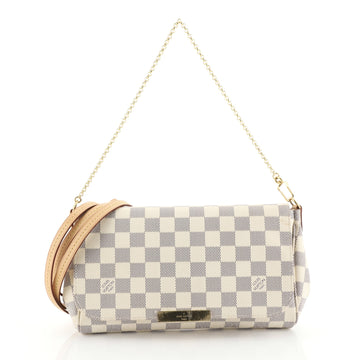 Louis Vuitton Favorite Handbag Damier MM White 451622