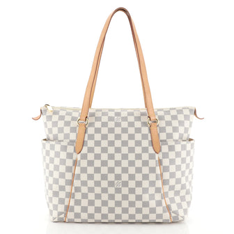 Louis Vuitton Totally Handbag Damier MM White 451733