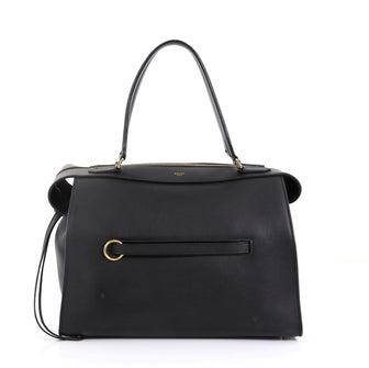 Celine Ring Bag Leather Small Black 451761