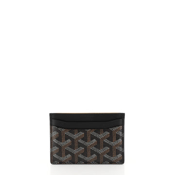 Goyard Saint Sulpice Card Holder Coated Canvas Black 451763