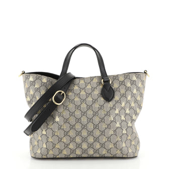 Gucci Convertible Soft Tote Printed GG Coated Canvas Small