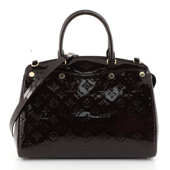 Louis Vuitton Brea NM Handbag Monogram Vernis MM Purple 451781