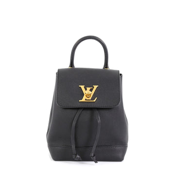 Louis Vuitton Lockme Backpack Leather Mini Black 451782