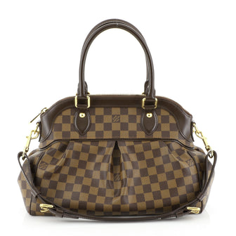 Louis Vuitton Trevi Handbag Damier PM Brown 451831