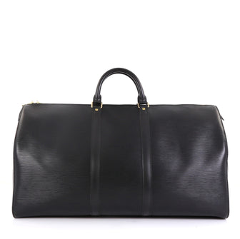 Louis Vuitton Keepall Bag Epi Leather 55 Black 452193