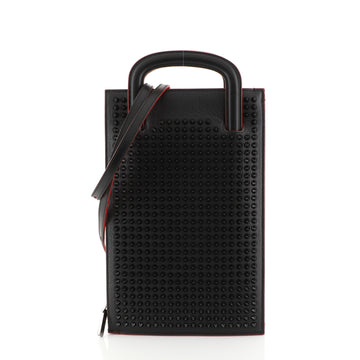 Christian Louboutin Trictrac Portfolio Bag Leather and Spiked Leather Small
