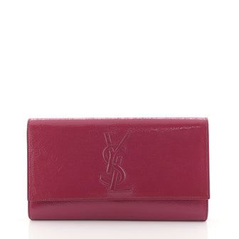 Saint Laurent Belle de Jour Clutch Leather Small Pink 4523202