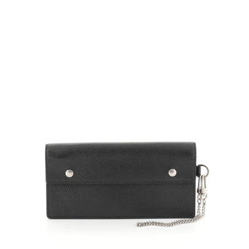 Louis Vuitton Accordion Wallet Taiga Leather Black 4523614