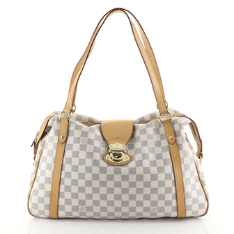 Louis Vuitton Stresa Handbag Damier GM White 452391