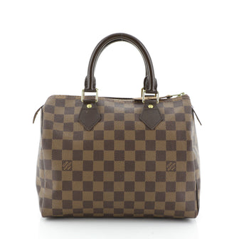 Louis Vuitton Speedy Handbag Damier 25 Brown 452421