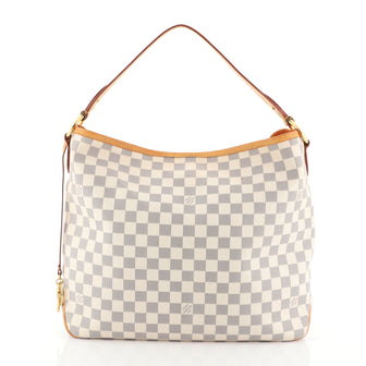 Louis Vuitton Delightful NM Handbag Damier MM White 452451