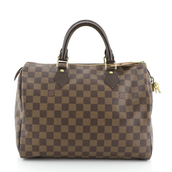 Louis Vuitton Speedy Handbag Damier 30 Brown 452481