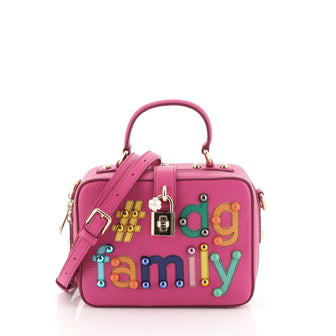 Dolce & Gabbana Treasure Box Bag Embellished Leather Small Pink 4525101