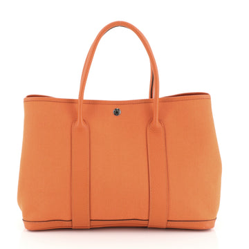 Garden Party Tote Toile and Leather 36