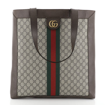 Gucci Ophidia Soft Open Tote GG Coated Canvas Large Brown 4527236