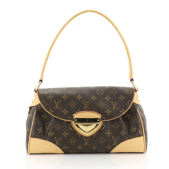 Louis Vuitton Beverly Handbag Monogram Canvas MM Brown 452731