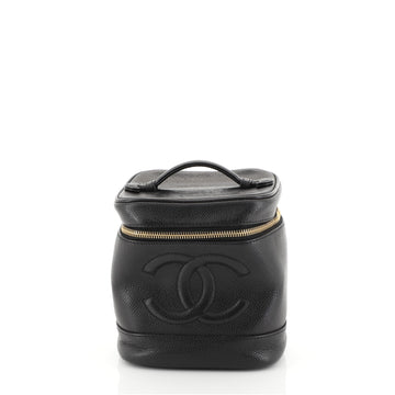 Chanel Vintage Timeless Cosmetic Case Caviar Tall Black 4528113 https://shop.rebag.com/products/handbags-chanel-vintage-timeless-cosmetic-case-caviar-tall4528113