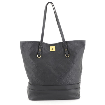 Louis Vuitton Citadine Handbag Monogram Empreinte Leather GM Blue 4528132