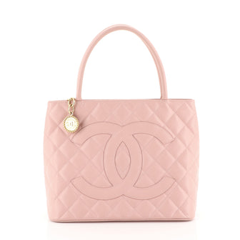 Chanel Medallion Tote Quilted Caviar Pink 4528147
