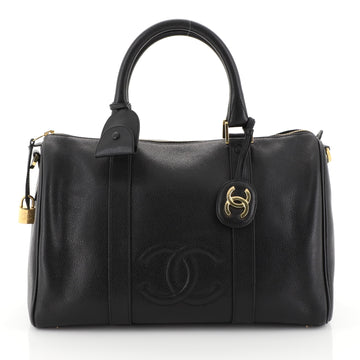 Chanel Vintage Timeless Boston Bag Caviar Medium Black 4528152